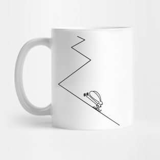 Funny ski bunny Mug